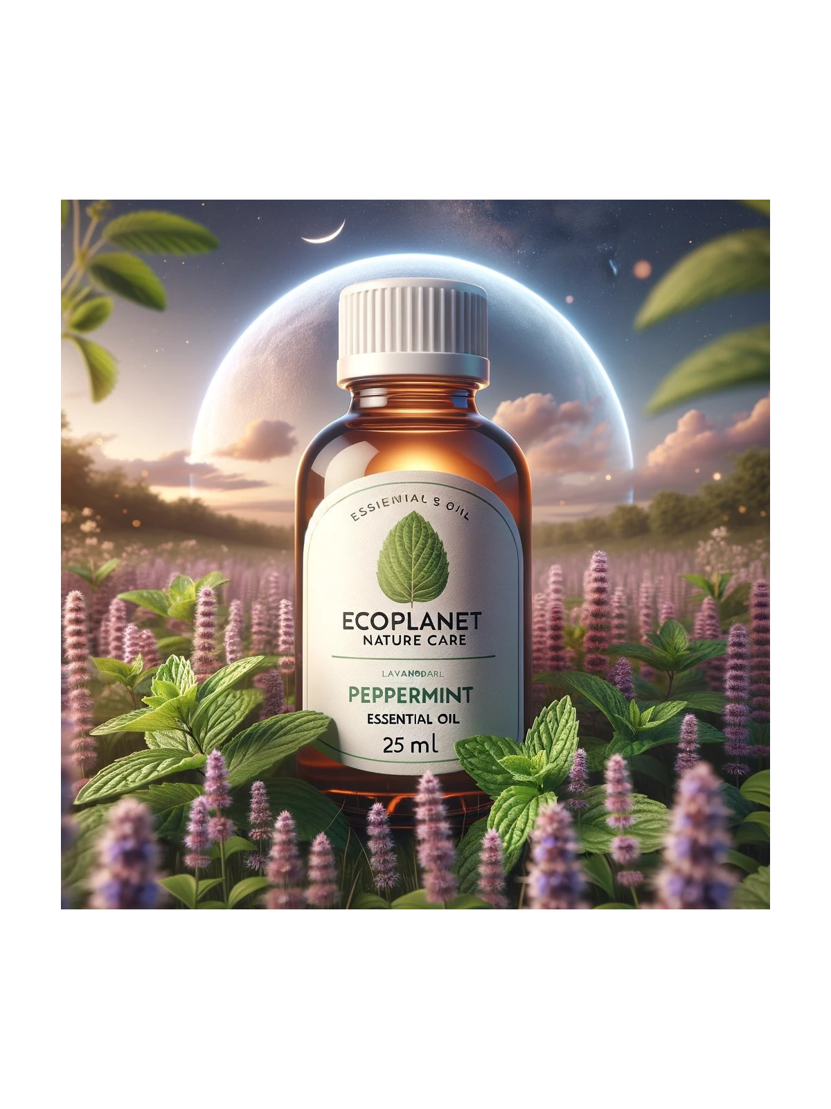 EcoPlanet Pure Peppermint Essential Oil: Natural Refreshment & Wellness � 25 ml