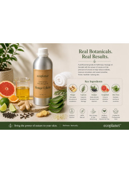 EcoPlanet Aromatherapy Anti-Cellulite Body Massage Oil | 1 L