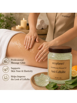 Non-greasy aloe vera massage gel for body contouring and toning massage