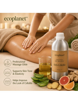 EcoPlanet aromatherapy body massage oil for cellulite massage and body contouring