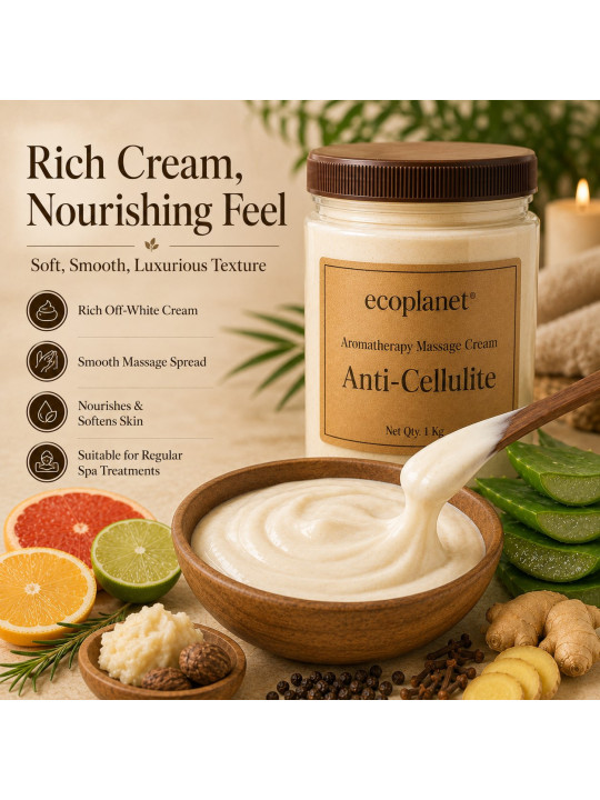 Rich cream texture designed for professional body contouring and toning massage.