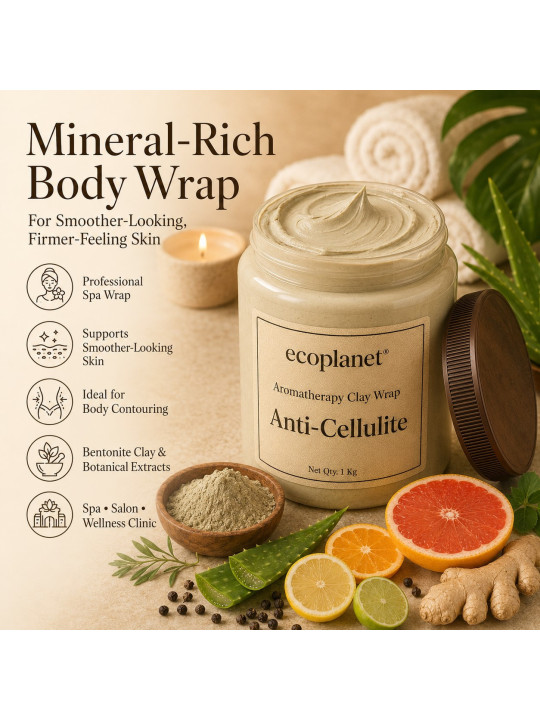Ready-to-use bentonite clay body wrap for spa, salon and wellness treatments.