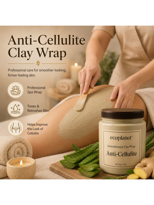 Smooth creamy clay texture for easy application and comfortable body wrap rituals.
