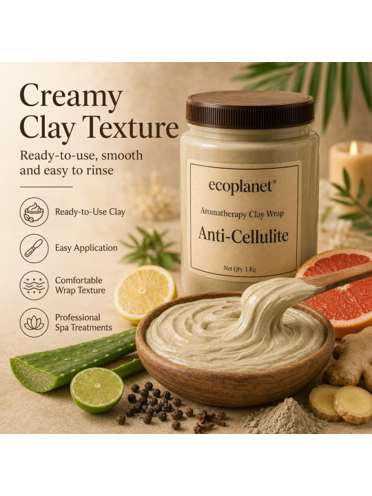 coPlanet Anti-Cellulite Body Wrap 1 Kg | Professional Spa Wrap