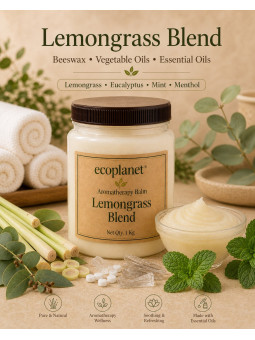 EcoPlanet Lemongrass Blend Balm 1 Kg | Reflexology & Massage Balm