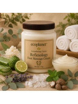 coPlanet Reflexology Foot Massage Cream 1 Kg for professional foot reflexology and tired feet care