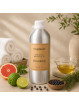 EcoPlanet® Detoxifying Aromatherapy Body Massage Oil 1 L bottle with grapefruit, bergamot, juniper berry and massage oil.
