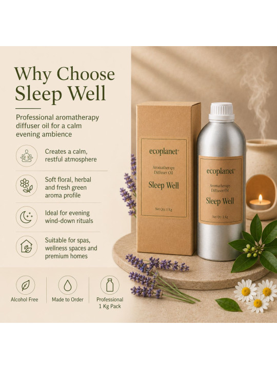 Sleep Well diffuser oil with Lavender, Clary Sage, Chamomile and Petitgrain