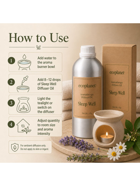 How to use Sleep Well diffuser oil in an aroma burner