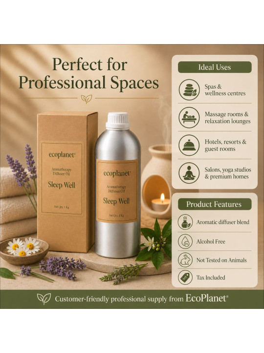 Sleep Well diffuser oil for spas, hotels and wellness centres