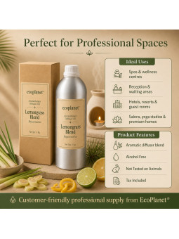 Lemongrass diffuser oil for spas hotels salons and wellness centres