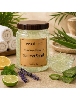 EcoPlanet Summer Splash Body Massage Gel 1 Kg with aloe vera, lime, mint and lavender