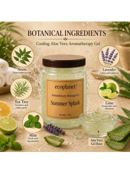 Summer Splash Massage Gel with Neem, Tea Tree, Lavender, Lime, Mint and Aloe Vera