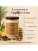 Recommended uses of EcoPlanet® Detox Cream Scrub for body exfoliation, polishing, pre-wrap care, back cleansing, hands and feet