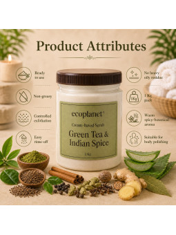 Ready-to-use non-greasy body scrub