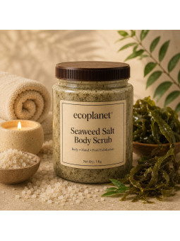 Seaweed Salt Body Scrub
Mineral-rich exfoliation for body, hands and feet.