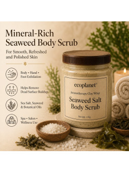 Mineral-Rich Seaweed Body Scrub
Helps smooth rough skin and refresh dull-looking body skin.