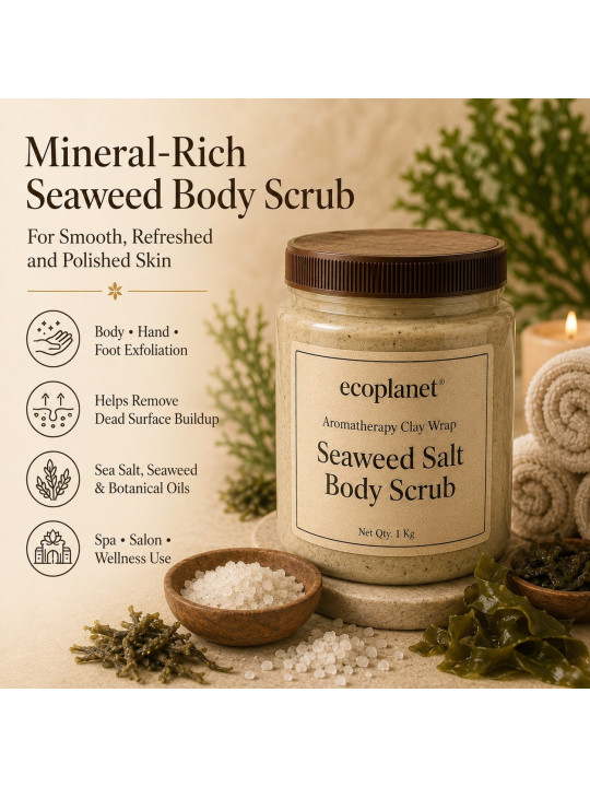 Mineral-Rich Seaweed Body Scrub
Helps smooth rough skin and refresh dull-looking body skin.