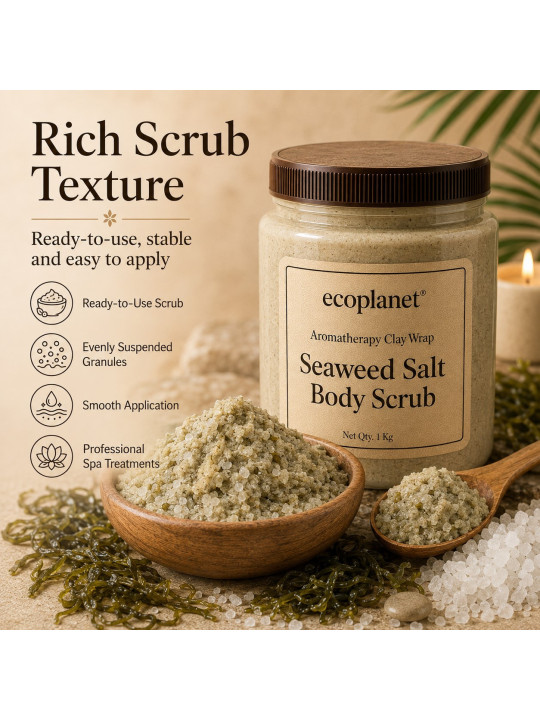Rich Scrub Texture
Ready-to-use texture with evenly suspended exfoliating granules.