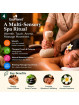 Professional herbal Potli massage spa ritual with warm botanical compress