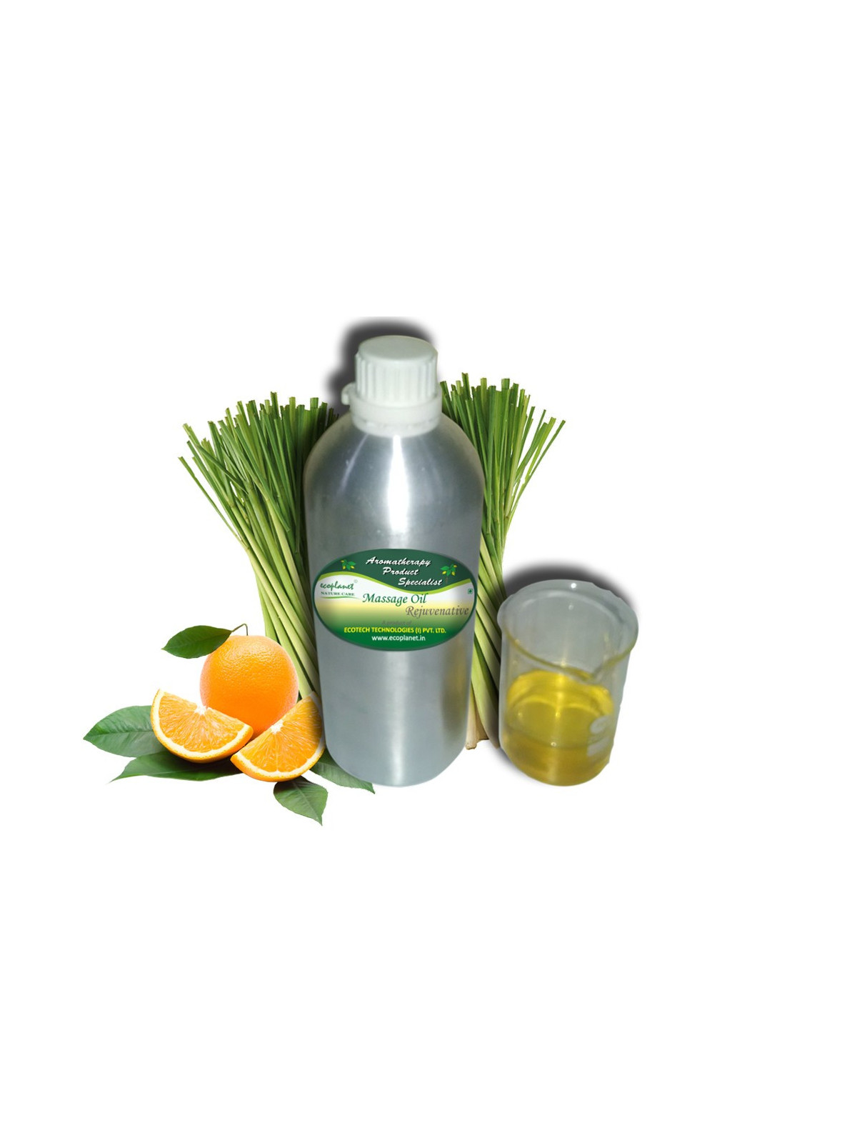 Aromatherapy Massage Oil Lemongrass with Rejuvenating Properties