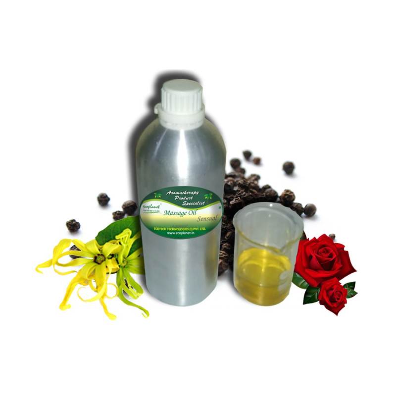 Aromatherapy Massage Oil with Sensual Properties