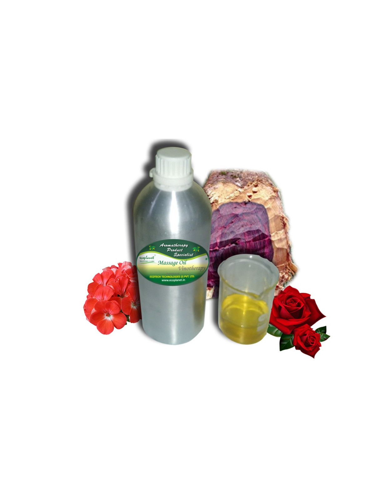 Aromatherapy Massage Oil with Vinotherapy Properties