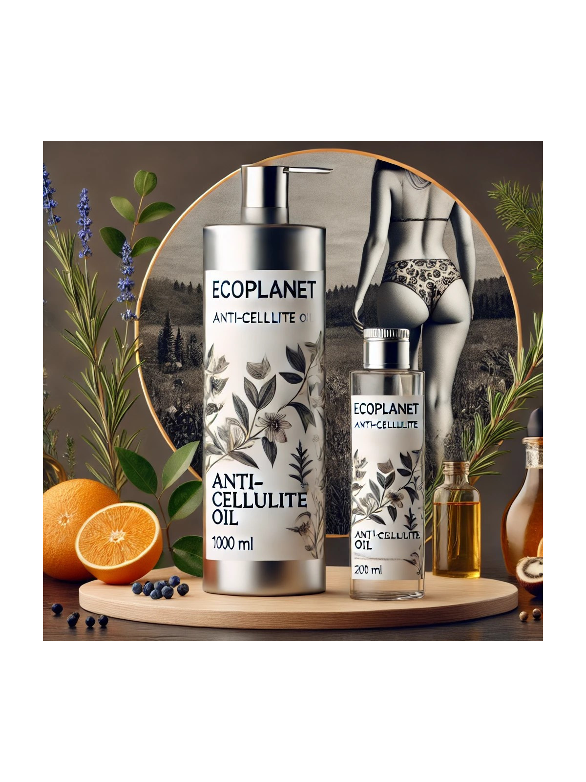 EcoPlanet Aromatherapy Anti-Cellulite Oil - Achieve Smooth