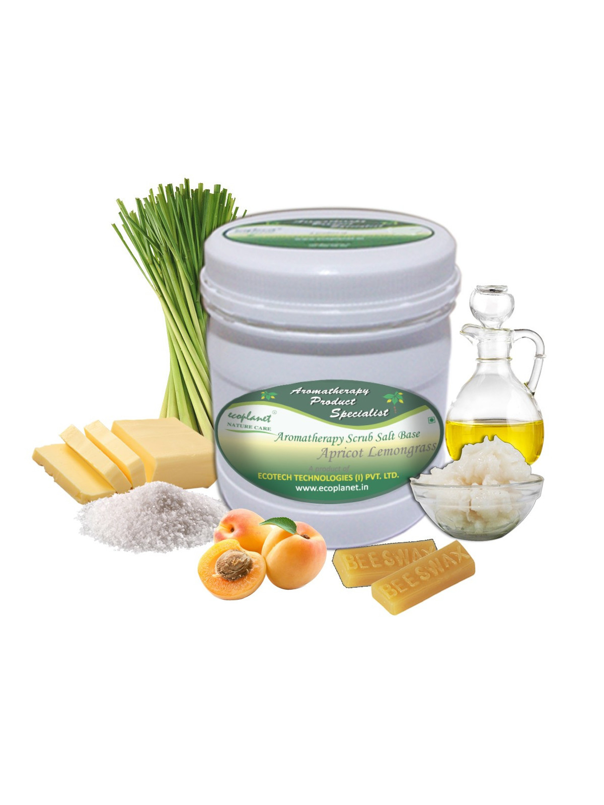 Salt Scrub Apricot Lemongrass 1 Kg