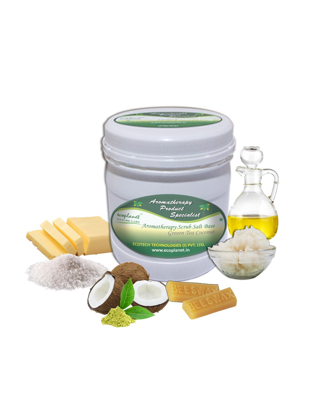 Salt Scrub Green Tea Coconut 1 Kg