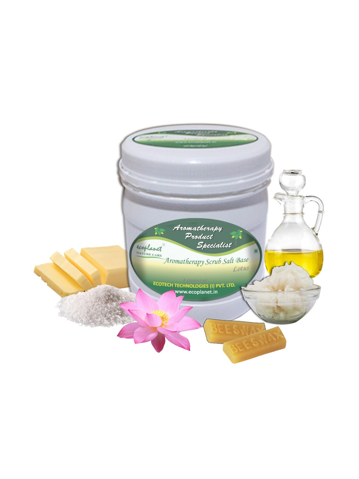 Salt Scrub Lotus 1 Kg Anti-Ageing Skin Smoothing
