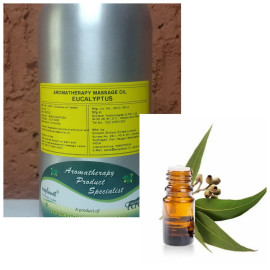 EcoPlanet Aromatherapy Massage Oil - Eucalyptus, 1000 ml