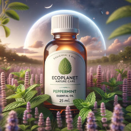 EcoPlanet Pure Peppermint Essential Oil: Natural Refreshment & Wellness – 25 ml