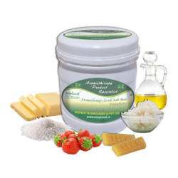 Salt Scrub Strawberry 1 Kg Exfoliating Anti Blackheads