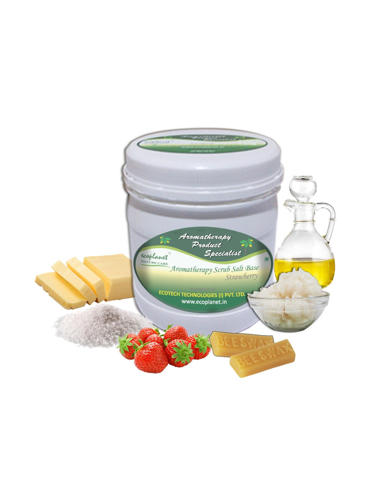 Salt Scrub Strawberry 1 Kg Exfoliating Anti Blackheads