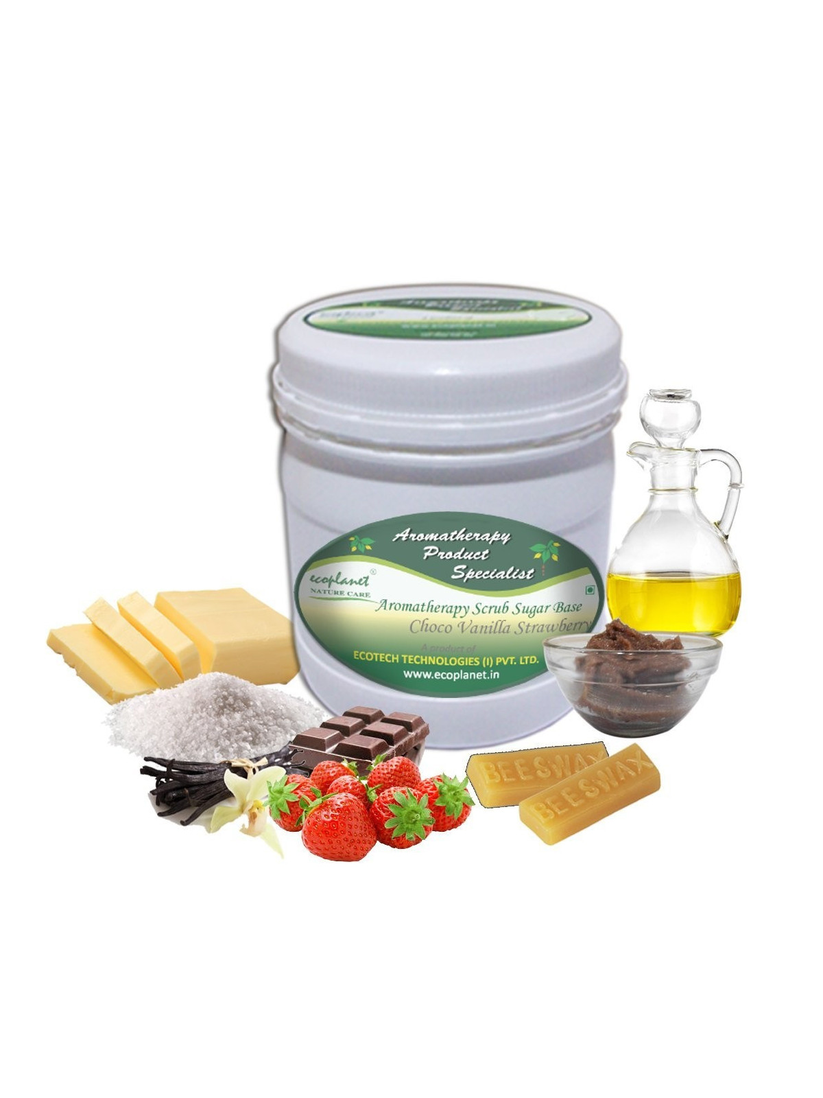 Sugar Scrub Choco Vanilla Strawberry 1 Kg