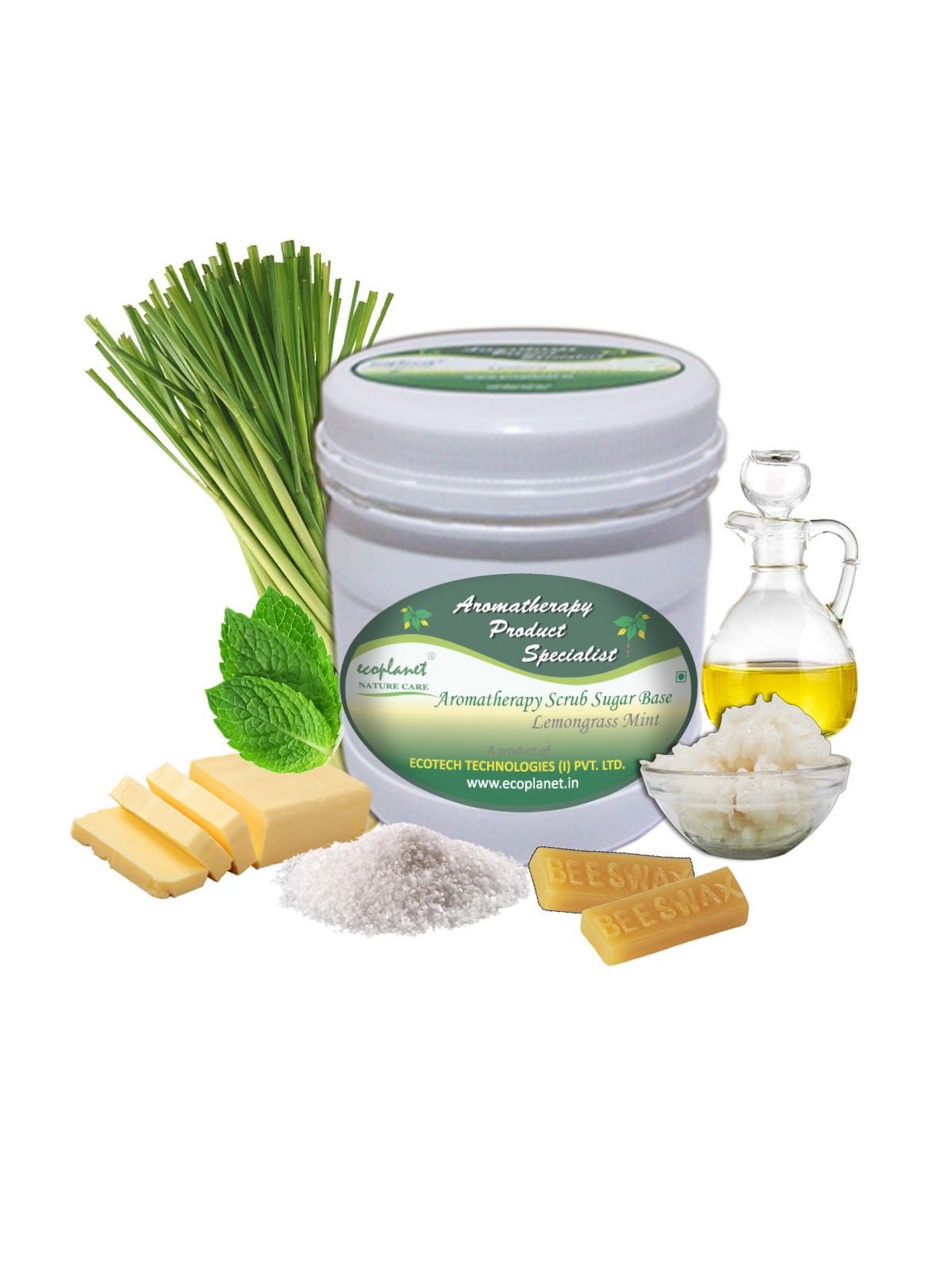 Sugar Scrub Lemongrass Mint 1 Kg