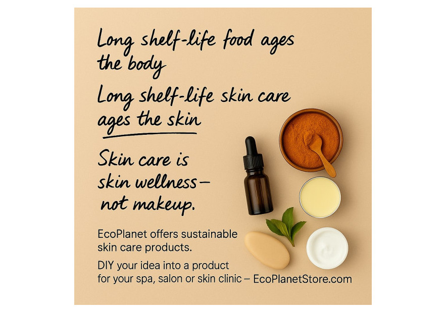 Long Shelf-Life Food Ages the Body; Long Shelf-Life Skin Care Ages the Skin