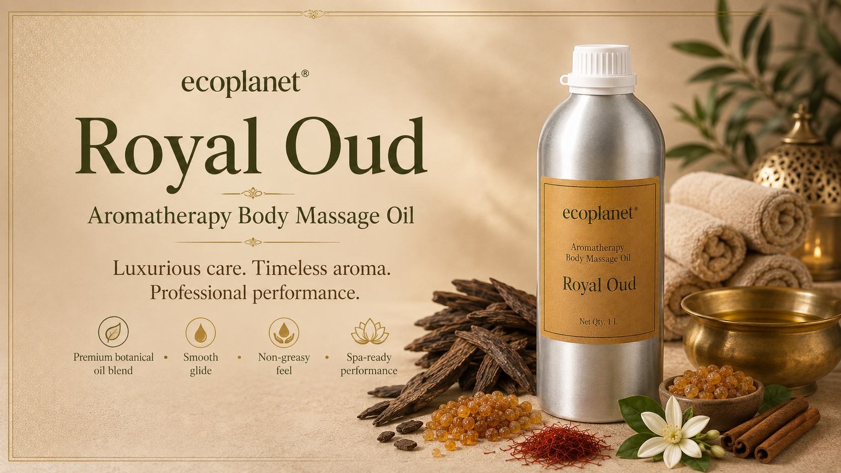 ecoplanet body massage oil royal oud