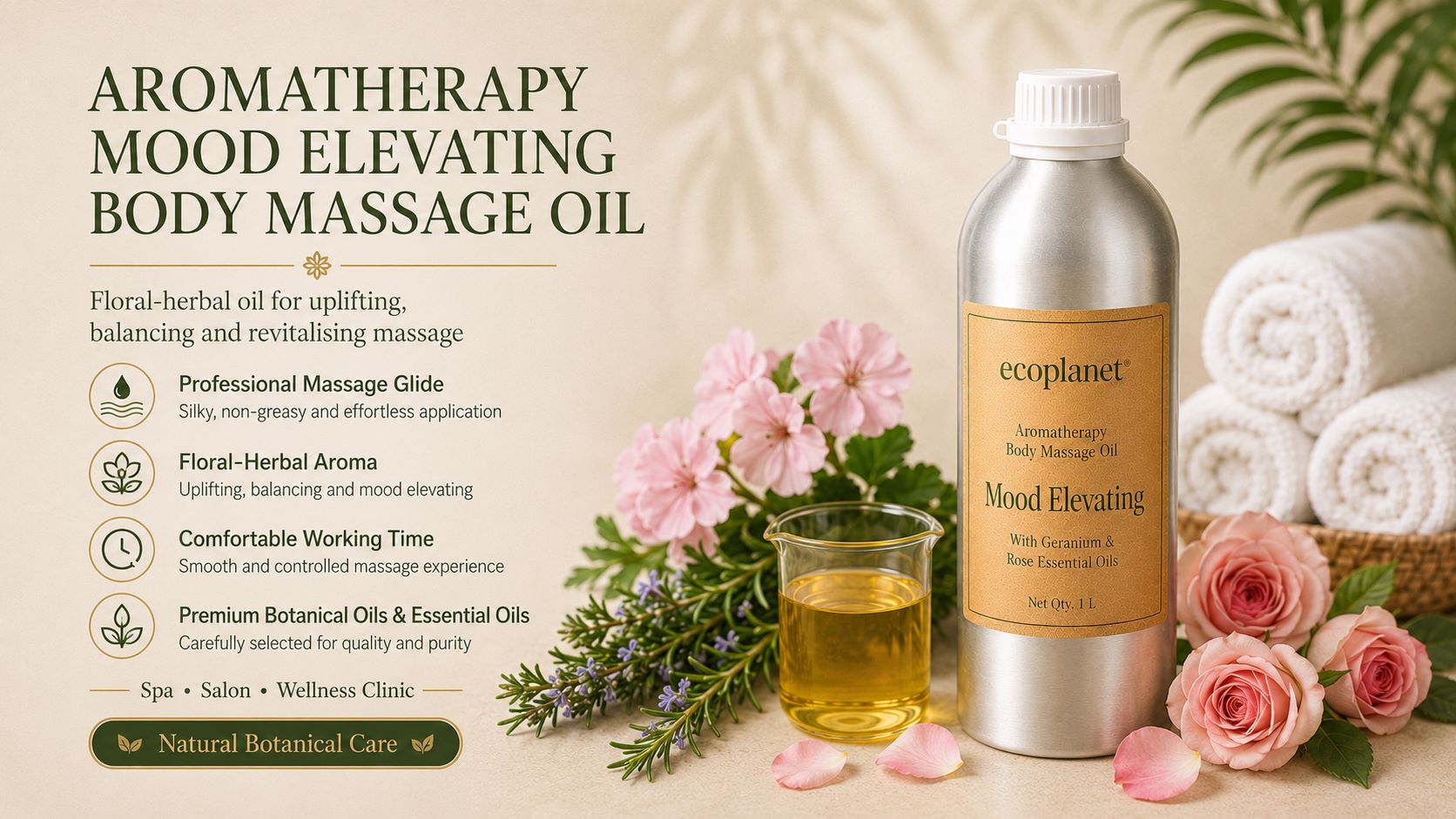 mood elevating body massage oil