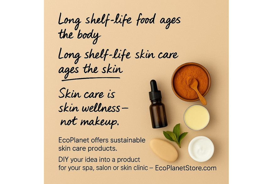 Long Shelf-Life Food Ages the Body; Long Shelf-Life Skin Care Ages the Skin